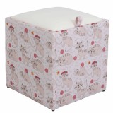 TABURET BOX - PRINT - CORP PISICI ROZ/CAPAC IMITATIE PIELE DIVERSE CULORI - Roz 21896