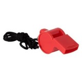 Fluier din plastic roșu cu cordon pentru antrenament, CMCLASS, Oem
