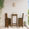 Gossi scaune de bar 2 buc. maro miere 40x42x120 cm lemn masiv de pin