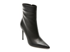 Botine elegante EPICA PREMIUM negre, 2466T, din piele naturala