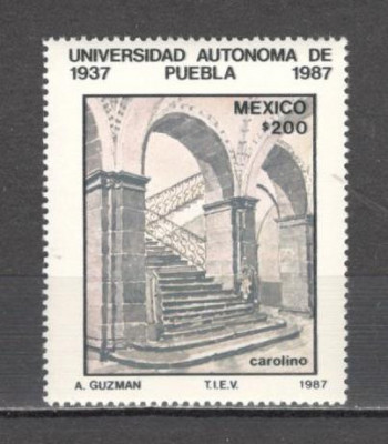Mexic.1987 50 ani Universitatea Libera Puebla PM.39 foto