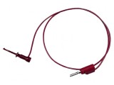 Cablu de măsurare 3A cu clips și mufă banană 4 mm roșie