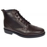 Cumpara ieftin Ghete barbati Oxford din piele naturala imblanite GKR29 Maro Coffee Marimea 39