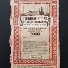 Actiune 1942 Soc. rom. de radiodifuziune / titlu / actiuni