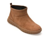 Ghete GEOX maro, D569AA, din piele intoarsa