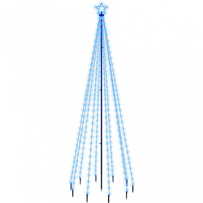 Brad de Crăciun, 310 LED-uri albastre, 300 cm, cu țăruș foto