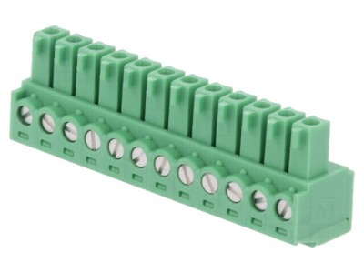Regletă de Conexiuni Deconectabilă 12 Piste 3,81mm foto