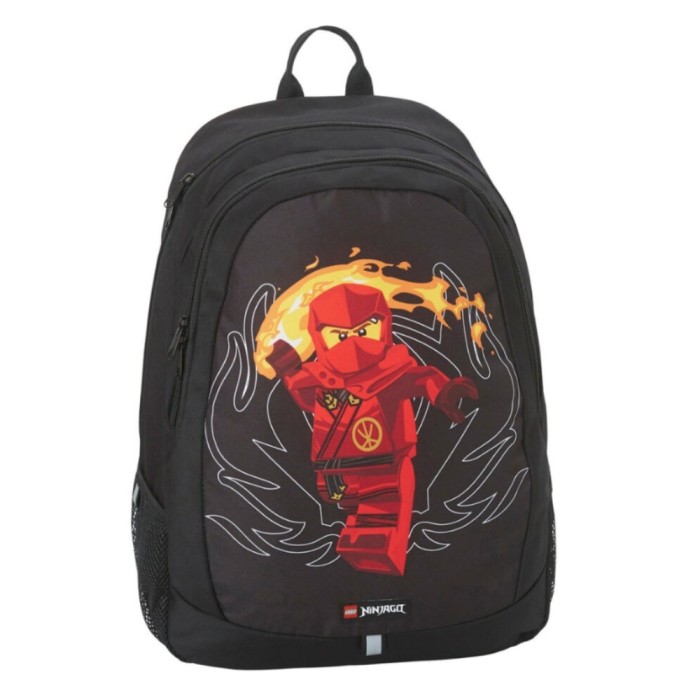 Ghiozdan băieți neechipat LEGO - design NinjaGo, Red
