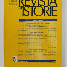 REVISTA DE ISTORIE , TOMUL 37, NR. 5 , MAI , 1984