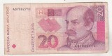 bnk bn Croatia 20 kuna 1993 circulata