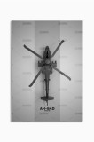 21mxm_aircrafts_025|Frameless Wall Poster, Fighter Jet Top View, Aviation Art, Canvas, 2025 Aviation Collection | A4 (21 x 29.7 cm) - 21mxm_aircrafts_