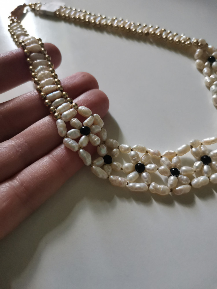 UNICAT-Colier VINTAGE OLD -elegant cu PERLE de cultura- lantisor perla |  Okazii.ro