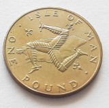 202. Moneda Insula Man 1 pound 1978 (Triskele Over Map), Europa