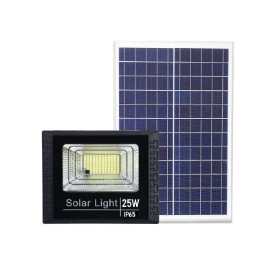 Proiector LED SMD 25W cu incarcare solara eMazing, panou solar, cu telecomanda, suport prindere, material ABS, 1.2AH, 44 LED-uri, 79Lm, 13x13.5 cm, ne foto