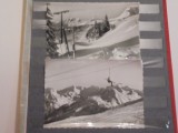 TELESCHIURI - 2 BUC. VEDERI DIN MUNTII AUSTRIEI - 1962 - ALB NEGRU -