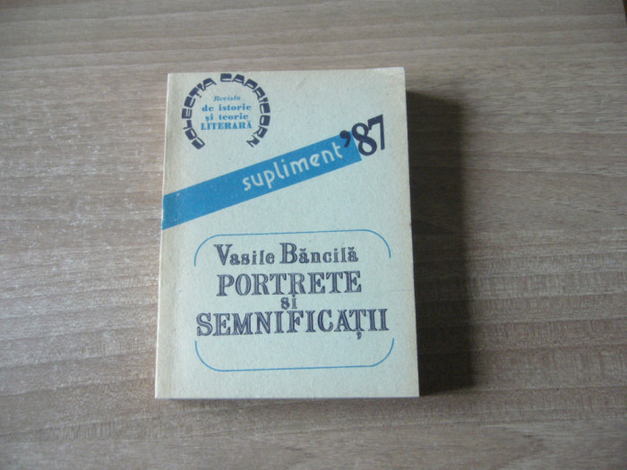 Vasile Bancila - Portrete si semnificatii