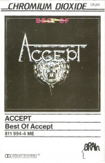 Caseta Accept &amp;lrm;&amp;ndash; Best Of Accept, rock foto