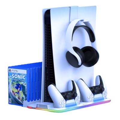Stand racire incarcare vertical Ps5 OnXsmart&amp;reg;, 5 in 1 multifunctional foto