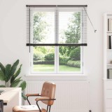 Jaluzea pentru Fereastră cu perdele Altele Manual Negru 120 x 175 cm Aluminiu