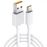Cablu SuperVooC USB 65W, PRESTIGE CHARGE&reg;, pentru Oppo USB la USB-C, PREMIUM, 1m, alb-galben