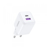 Incarcator Retea UGREEN X516, 30W, 3A, 1 x USB-A - 1 x USB-C, Alb
