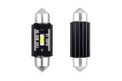 Set becuri auto cu LED CANBUS sofit C5W 1 SMD 36mm Alb 12/24V foto