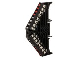 Conector de Șine 1,5mm2 8 Piste 32 Borne Negru 250VAC