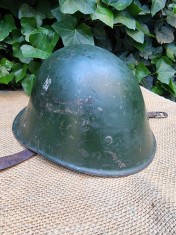Casca, model olandez, interior german, WW2 foto