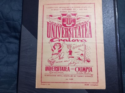 Program U Craiova - Olimpia S M foto