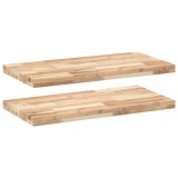 Cumpara ieftin Rafturi plutitoare 2 buc. 100x40x4cm lemn masiv acacia netratat