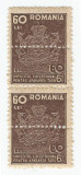 *Romania, Lot 474 cu 2 timbre fiscale pentru impozite, 1944, MNH, Nestampilat