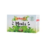 Ceai de menta frunze, 20 plicuri, AdNatura