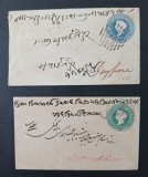 INDIA-QV-colonii lot 4 clasic-stampilate,circulate
