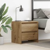 Cumpara ieftin Dulap de noapte cu sertar stejar artizanal 45 x 34 x 44.5 cm