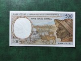 STATELE AFRICII CENTRALE GABON 500 FRANCI UNC