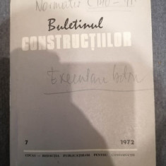 Buletinul Constructiilor Volumul 7 anul 1972