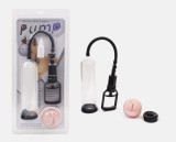 Pompa Marire Penis Lybaile cu Manson Vagin, Transparenta, ABS, 20cm, Sex Shop