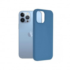 Husa Cover Silicon Fun Glitter pentru iPhone 14 Pro Max Albastru