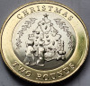 Monedă 2 pounds 2023 Gibraltar, Christmas, Charles III, unc, Europa