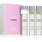 Chanel Chance Eau Fra&icirc;che Eau de Toilette pentru femei 3x20 ml