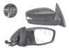 Oglinda exterioara Skoda Rapid, 20, Rapid, 20; Toledo, 20, Dreapta, reglare manuala; carcasa neagra; geam convex; cromat; 2 pini; cu semnalizare,