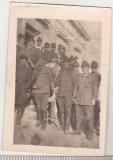 Bnk foto - Grup de militari romani - WW II, Alb-Negru, Romania 1900 - 1950, Militar