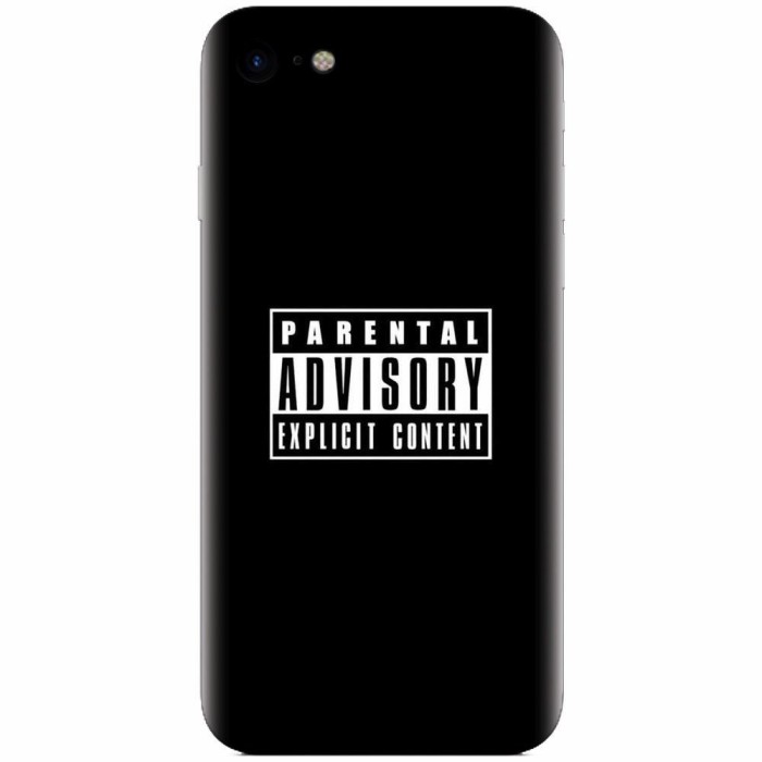 Husa silicon pentru Apple Iphone 6 Plus, Parental Advisory