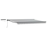vidaXL Cort electric retractabil Antracit și Alb 4,5 &times; 3,5 m 3422099