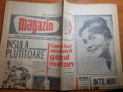 magazin 23 octombrie 1965-interviu rodica tapalaga,fotbal meciul turcia-romania foto