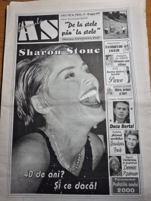 ziarul formula as 11 -18 august 1997 - ducu bertzi , sharon stone , harrison ford , marin preda foto