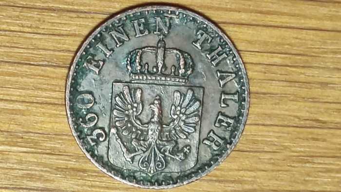 Germania state - Prusia Prussia - 1 Pfenning 1865 A - Wilhelm I - impecabila !
