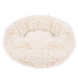 Pat Sersimo pentru caini si pisici, cu husa detasabila, bej, diametru 80cm Household NewTrend