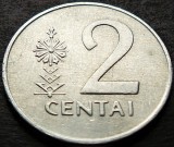 Moneda 2 CENTAI - LITUANIA , anul 1991 * cod 2364 B, Europa