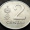 Moneda 2 CENTAI - LITUANIA , anul 1991 * cod 2364 B